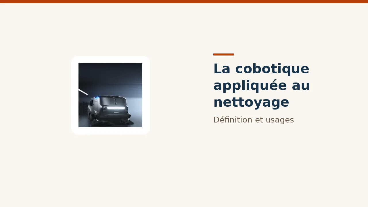 Robot de nettoyage évoluant aux côtés d'une équipe