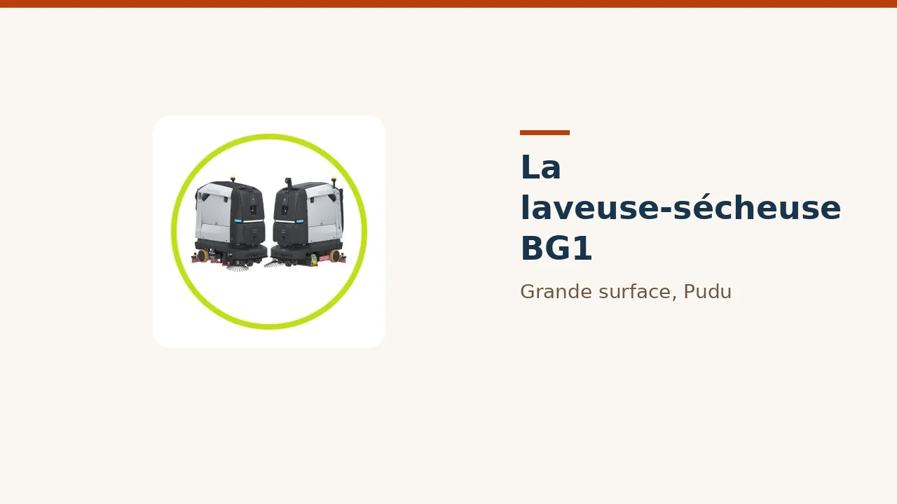 PUDU BG1, laveuse-sécheuse autonome grande surface