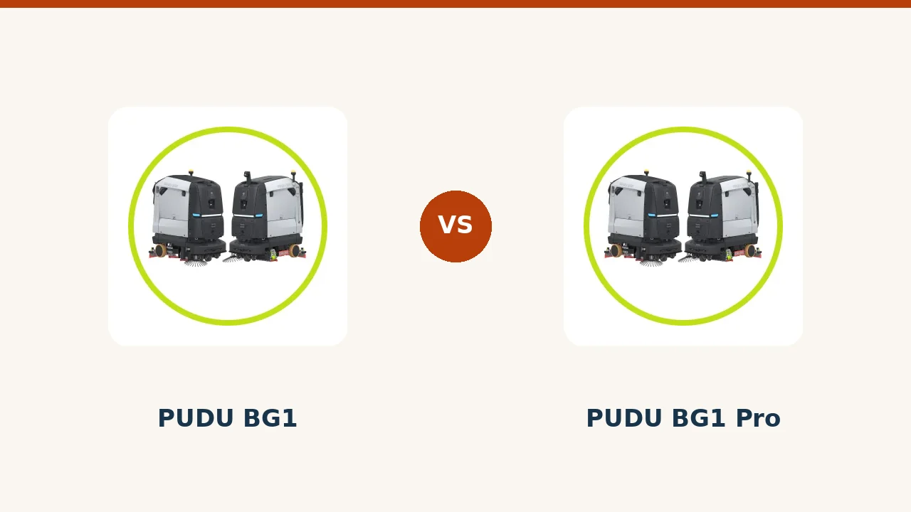 PUDU BG1 et BG1 Pro face à face