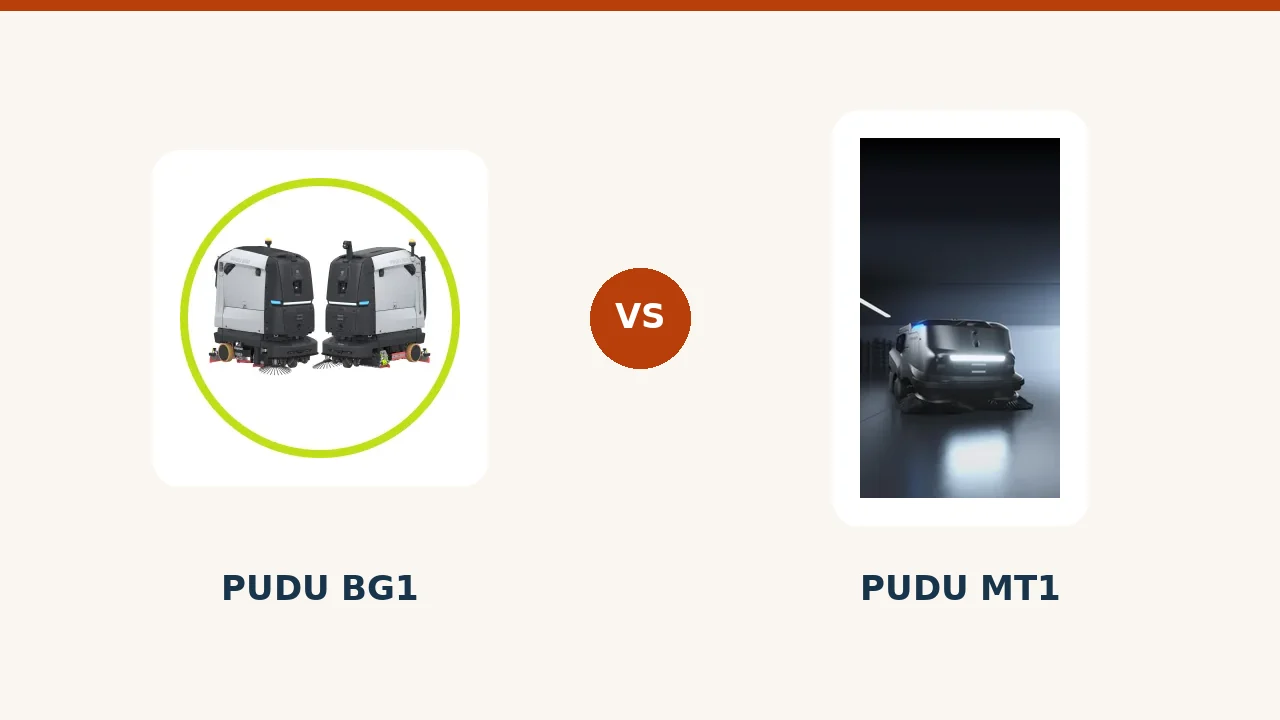 PUDU BG1 et PUDU MT1 face à face