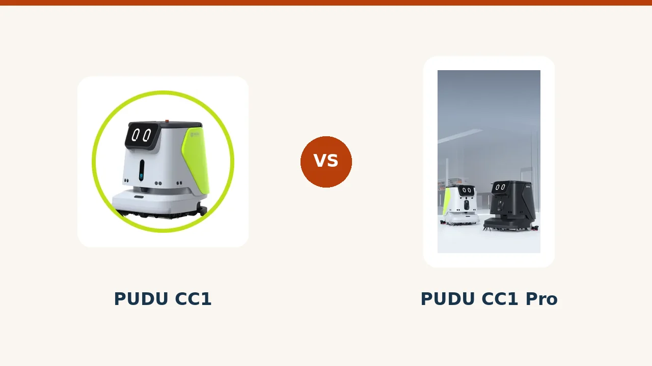 PUDU CC1 et CC1 Pro face à face