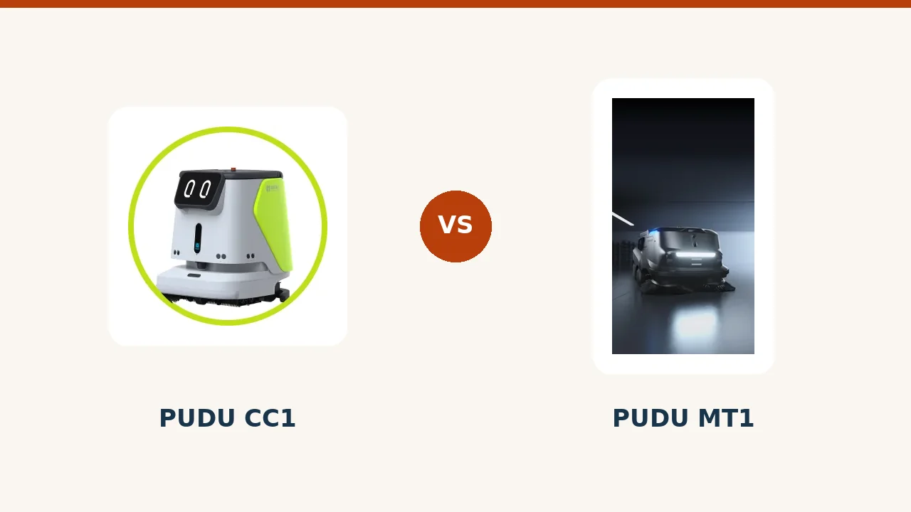 PUDU CC1 et MT1 face à face