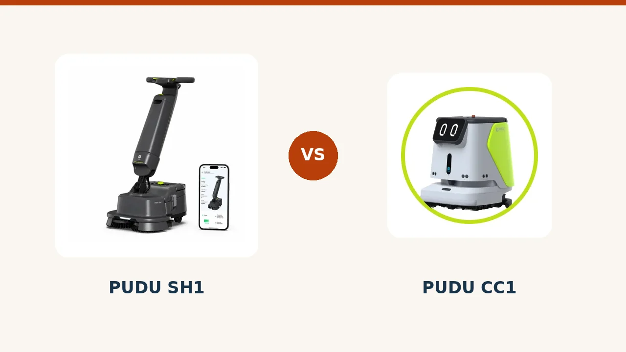 PUDU SH1 et PUDU CC1 face à face