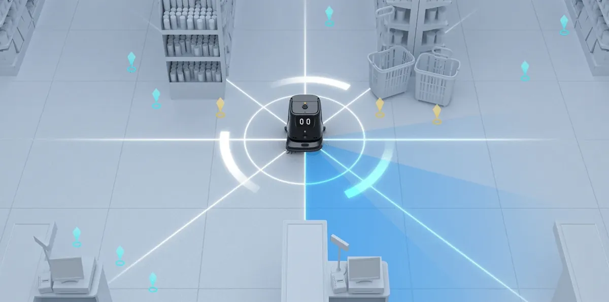 Détection 360° des obstacles, PUDU CC1