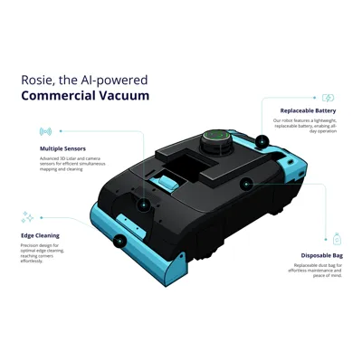 Tailos Rosie 2.0, vue d'ensemble du robot de nettoyage Tailos